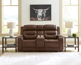 Knightington Sofa and Loveseat in Brown from Ashley - Luna Furniture