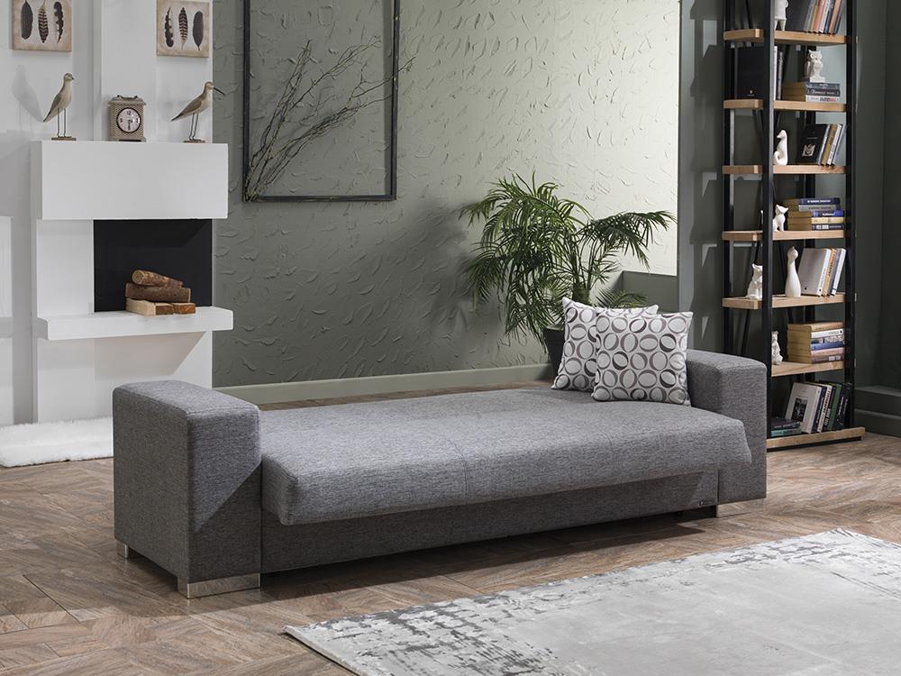 Kobe Diego Gray 3-Seat Sleeper Sofa from Bellona - Luna Furniture