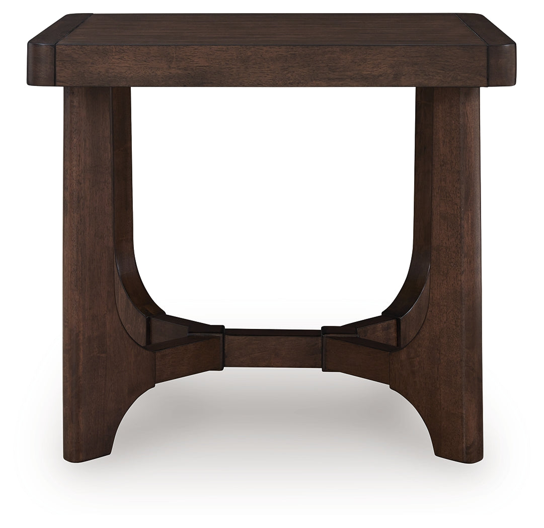 Korestone Dark Brown End Table from Ashley - Luna Furniture