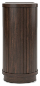 Korestone Home Office Desk with Chair and Storage in Warm Brown from Ashley - Luna Furniture