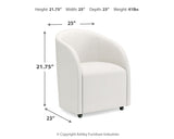 Korestone Home Office Desk with Chair and Storage in Warm Brown from Ashley - Luna Furniture