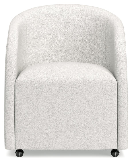 Korestone Home Office Desk with Chair in Warm Brown from Ashley - Luna Furniture