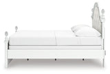 Kozlani Full Upholstered Panel Bed with Dresser and Chest in White from Ashley - Luna Furniture