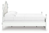 Kozlani Full Upholstered Panel Bed with Dresser in White from Ashley - Luna Furniture