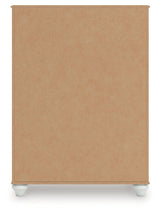 Kozlani Full Upholstered Panel Storage Bed with Dresser and Chest in White from Ashley - Luna Furniture