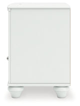 Kozlani Full Upholstered Panel Storage Bed with Dresser and Nightstand in White from Ashley - Luna Furniture