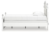 Kozlani Twin Upholstered Panel Bed with Dresser and Chest in White from Ashley - Luna Furniture