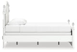 Kozlani Twin Upholstered Panel Bed with Dresser and Nightstand in White from Ashley - Luna Furniture