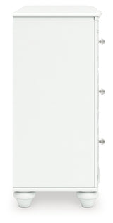 Kozlani Twin Upholstered Panel Bed with Dresser in White from Ashley - Luna Furniture