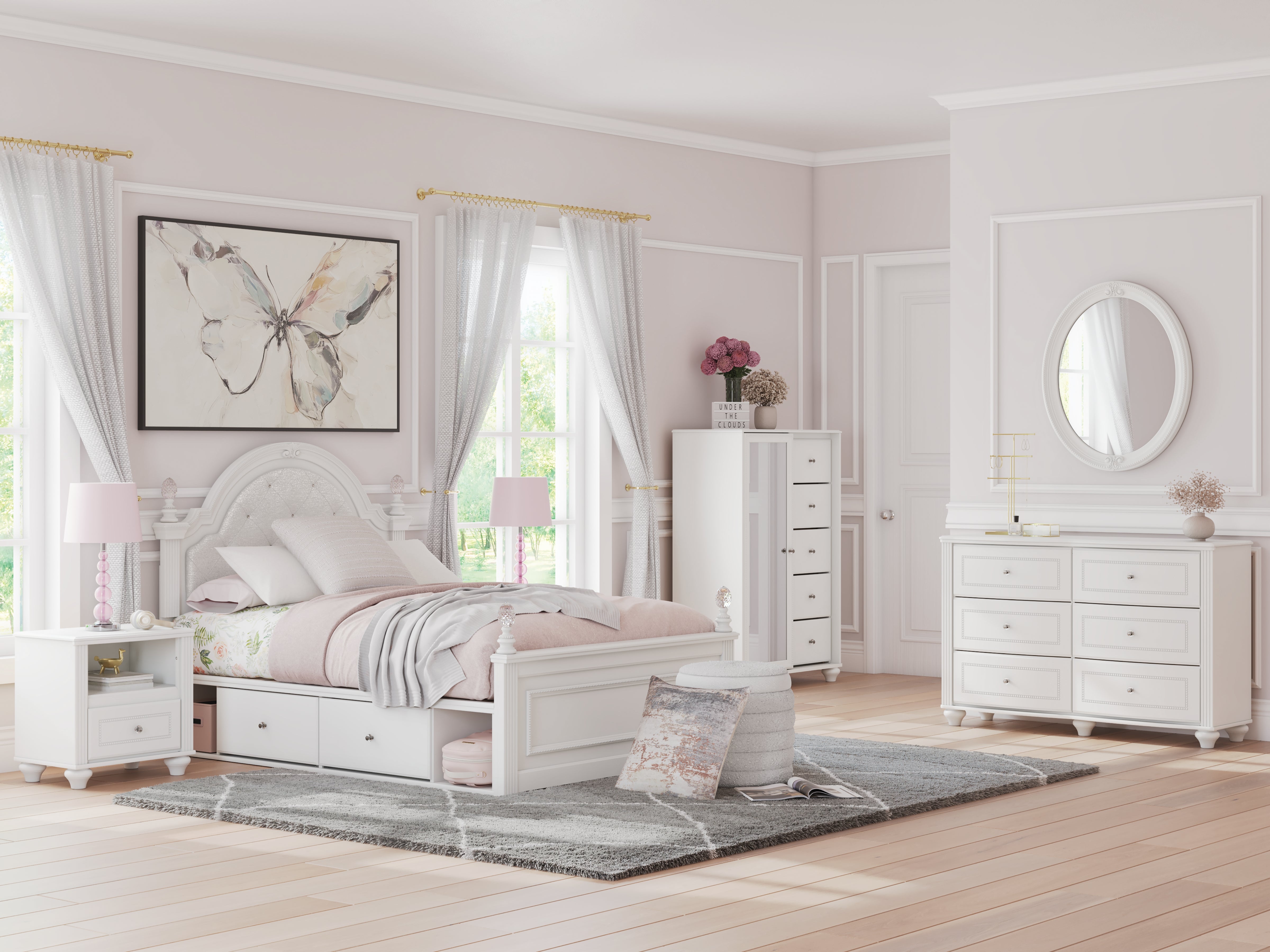 Ashley Kozlani White Dresser – Luna Furniture