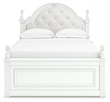 Kozlani White Full Upholstered Panel Storage Bed from Ashley Furniture - Luna Furniture