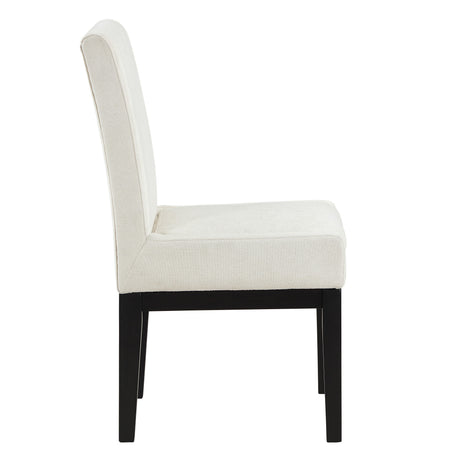 Aubrey Eggshell/Black Parsons Chair, Set of 2 from Steve Silver - Luna Furniture