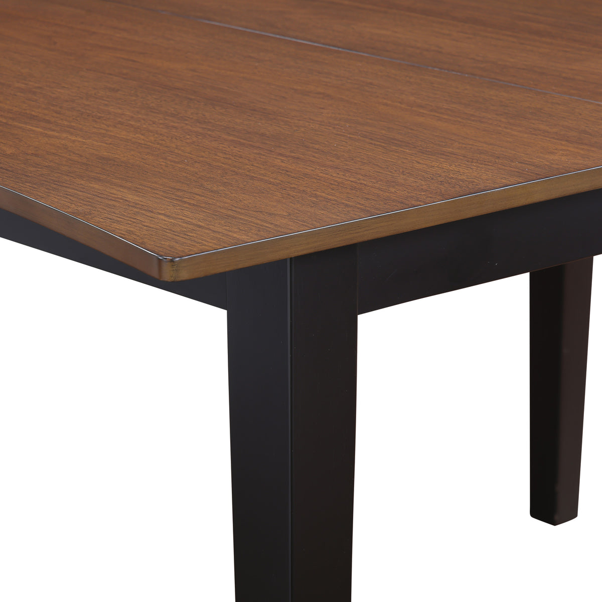 Joplin Walnut/Ebony Dining Table with 12" Leaf from Steve Silver - Luna Furniture