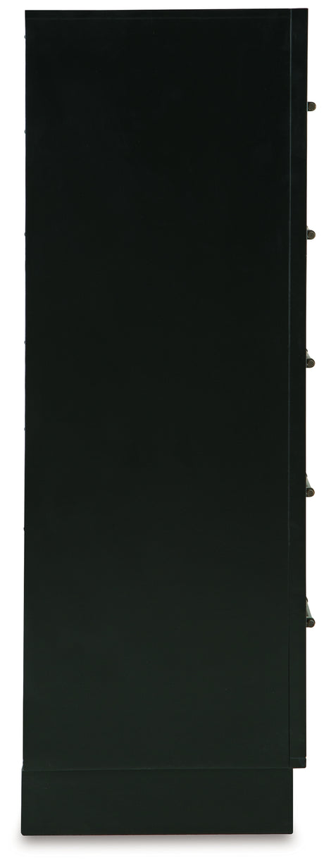 Kraeburn Brown/Black Chest of Drawers from Ashley - Luna Furniture