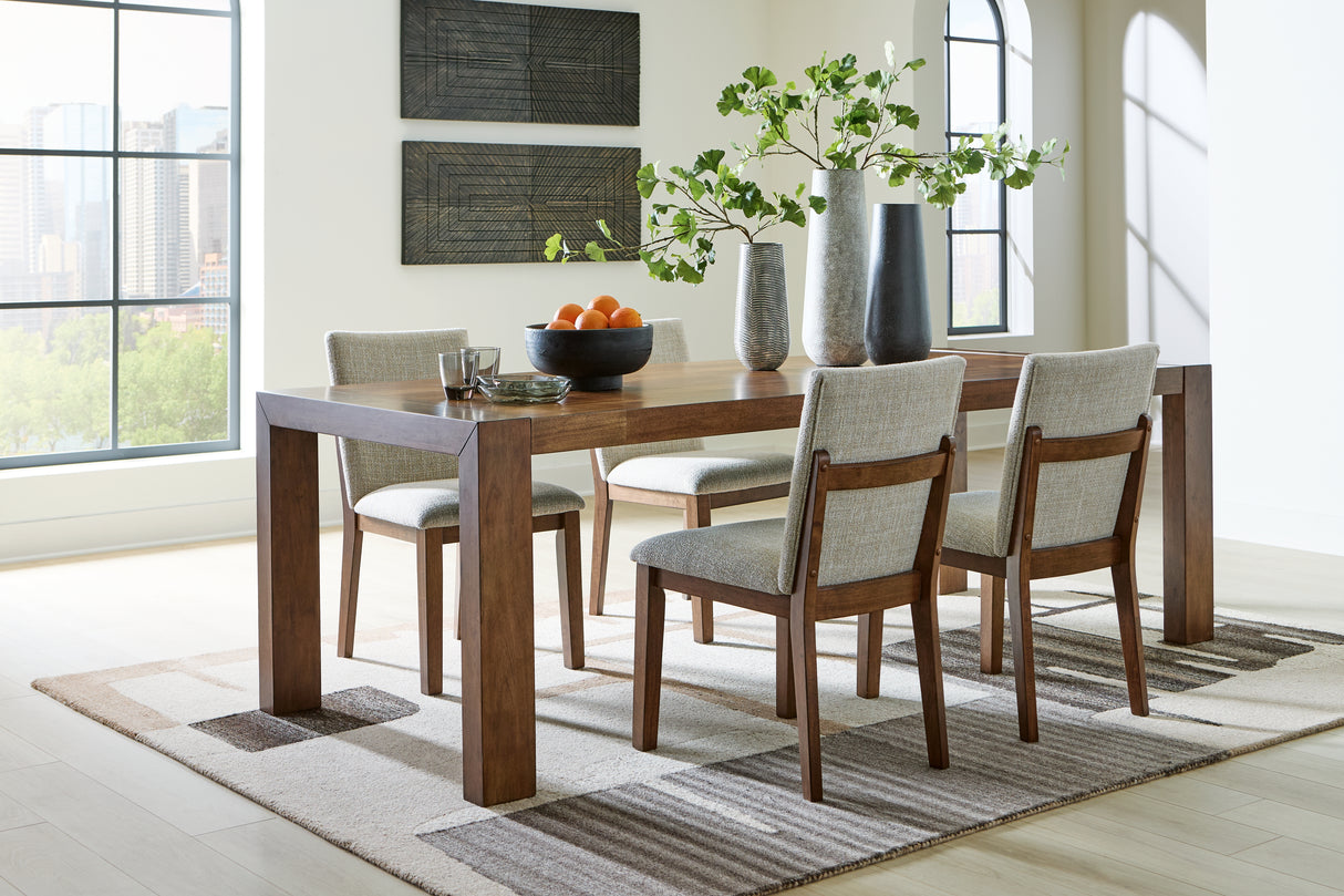 Kraeburn Dining Table and 4 Chairs in Brown from Ashley - Luna Furniture