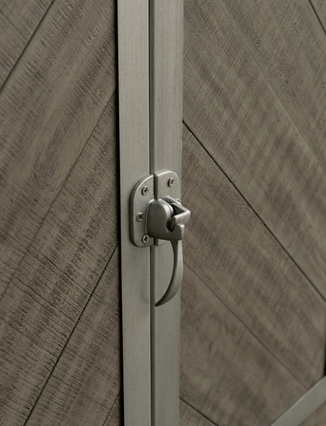 Krystanza Dining Table and 6 Chairs with Storage in Weathered Gray from Ashley - Luna Furniture