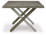 Krystanza Dining Table and 6 Chairs with Storage in Weathered Gray from Ashley - Luna Furniture