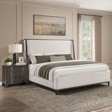 Verona Cream Upholstered King Bed from Steve Silver - Luna Furniture