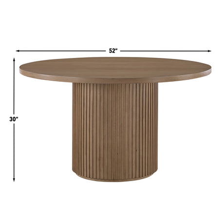 Colvin 5-Piece 52-inch Round Dining Set, Brown from Steve Silver - Luna Furniture