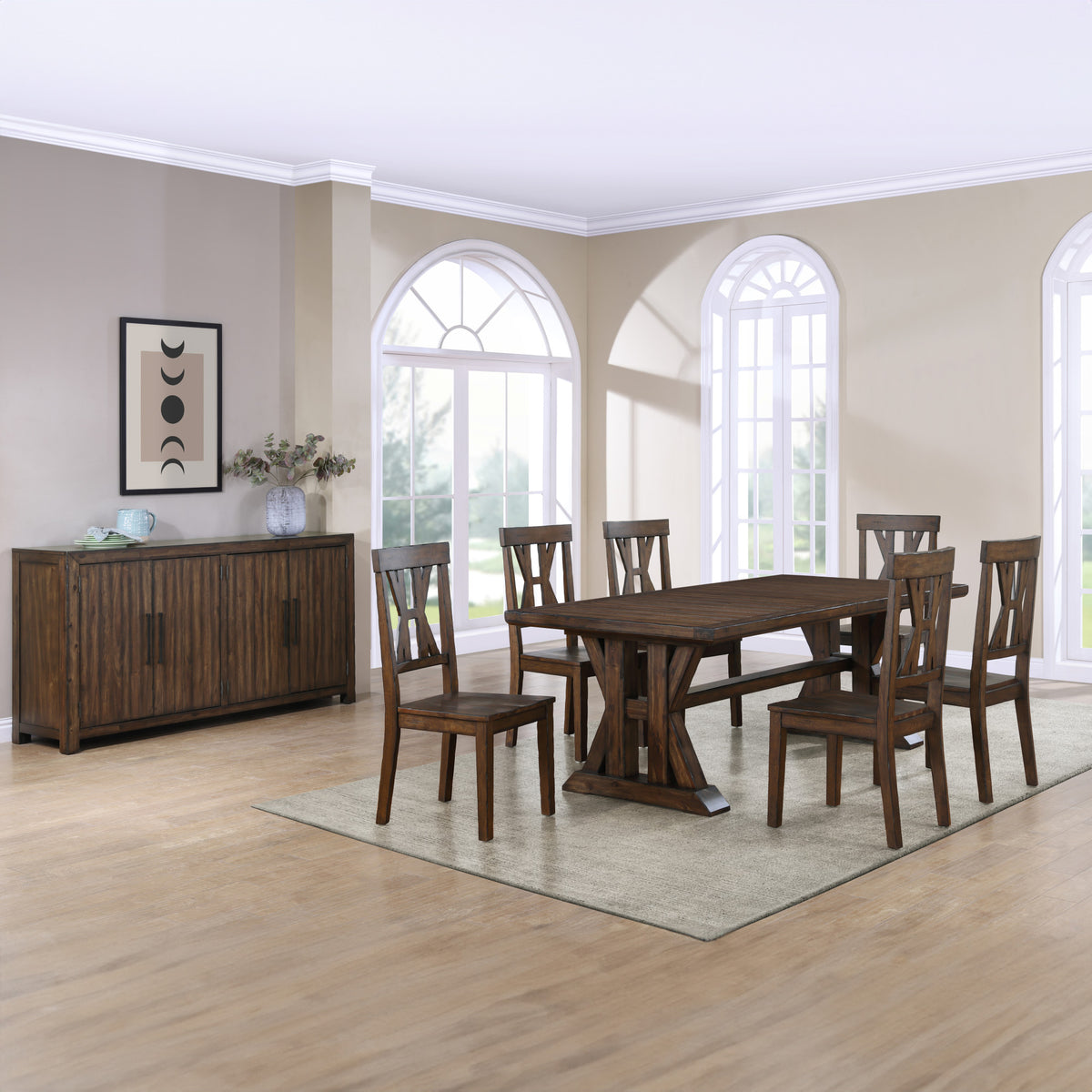 Auburn Burnished Dark Tobacco Side Chair, Set of 2 from Steve Silver - Luna Furniture