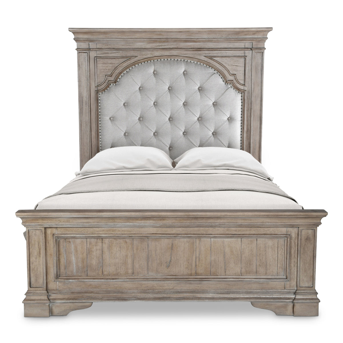 Highland Park Waxed Driftwood Queen Bed from Steve Silver - Luna Furniture