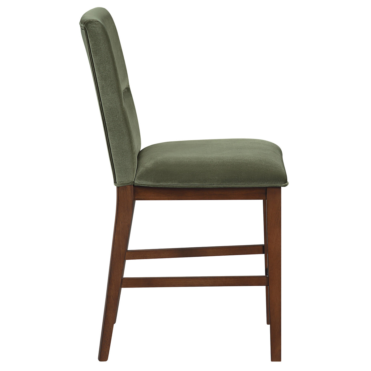 Zen Green/Mocha 5-Piece Counter Set with Green Velvet Counter Chairs from Steve Silver - Luna Furniture