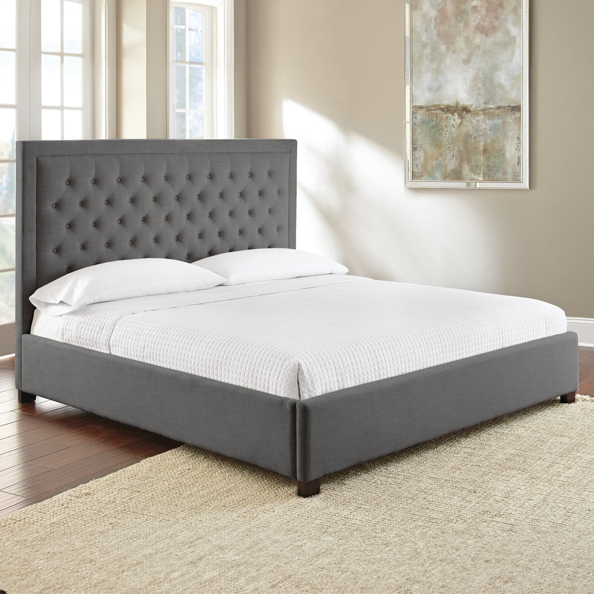 Isadora Gray King Bed from Steve Silver - Luna Furniture