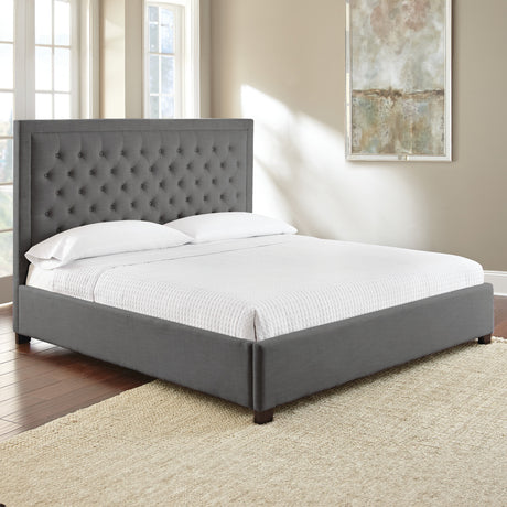 Isadora King Bed, Gray from Steve Silver - Luna Furniture