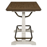 Pendleton Ivory/Honey Oak 7-Piece Counter Height Dining Set from Steve Silver - Luna Furniture