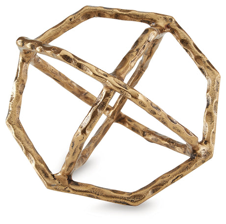 Laddington Antique Brass Finish Sculpture from Ashley - Luna Furniture