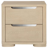Ladera Light Elm 2-Drawer Nightstand from Coaster - Luna Furniture