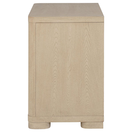Ladera Light Elm 2-Drawer Nightstand from Coaster - Luna Furniture