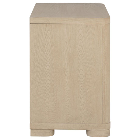 Ladera Light Elm 2-Drawer Nightstand from Coaster - Luna Furniture