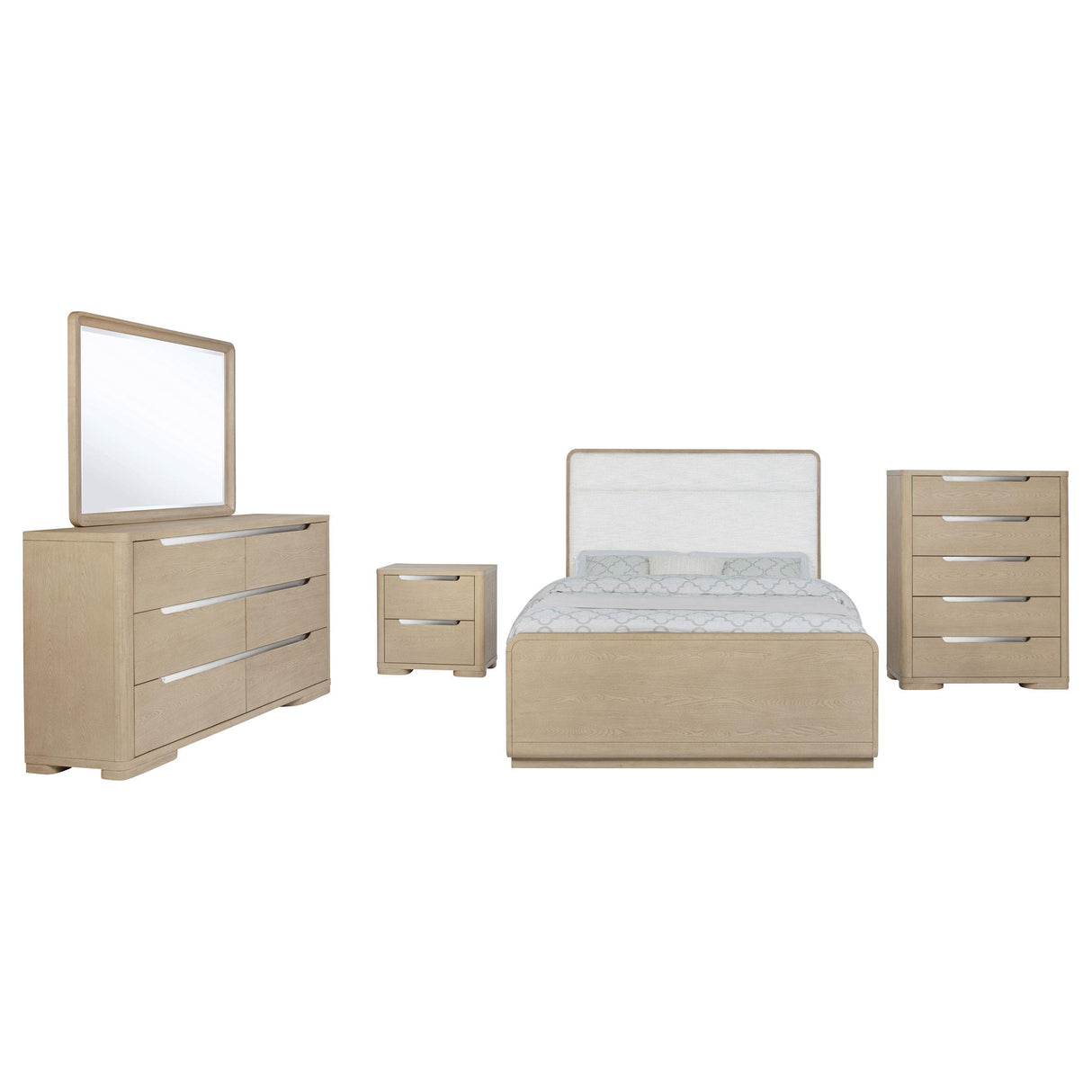 Ladera Light Elm 5-Piece Queen Bedroom Set from Coaster - Luna Furniture