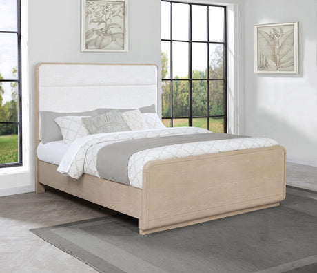 Ladera Light Elm Eastern King Panel Bed from Coaster - Luna Furniture