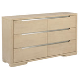 Ladera Light Elm 6-Drawer Bedroom Dresser from Coaster - Luna Furniture