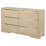 Ladera Light Elm 6-Drawer Bedroom Dresser from Coaster - Luna Furniture