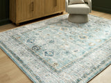 Ladstoney Teal/Beige/Ochre Large Rug from Ashley Furniture - Luna Furniture