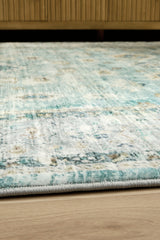 Ladstoney Teal/Beige/Ochre Large Rug from Ashley Furniture - Luna Furniture