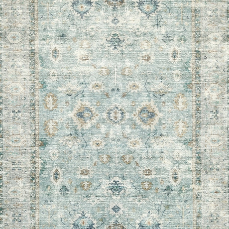 Ladstoney Teal/Beige/Ochre Medium Rug from Ashley Furniture - Luna Furniture