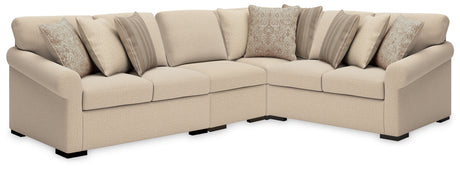 LadyMae Twill 4-Piece Sectional from Ashley Furniture - Luna Furniture