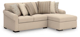 LadyMae Twill 2-Piece RAF Chaise Sectional from Ashley - Luna Furniture