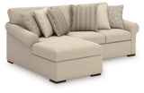 LadyMae Twill 2-Piece LAF Chaise Sectional from Ashley - Luna Furniture