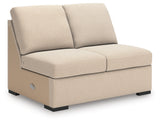 LadyMae Twill 5-Piece RAF Chaise Sectional from Ashley - Luna Furniture