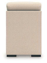 LadyMae Twill Armless Chair from Ashley - Luna Furniture