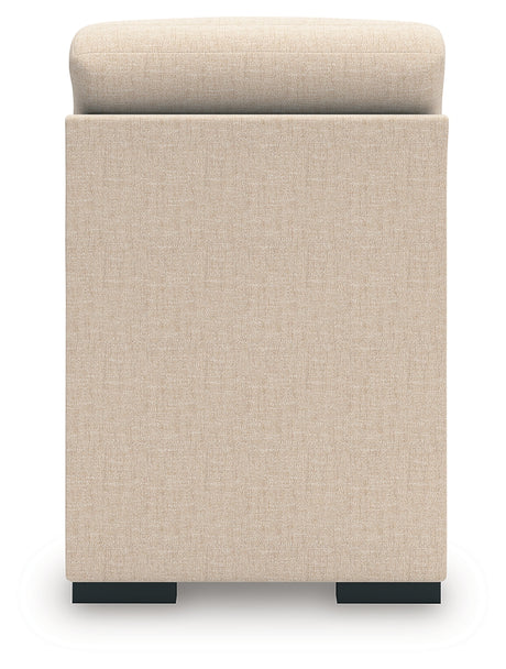 LadyMae Twill Armless Chair from Ashley - Luna Furniture