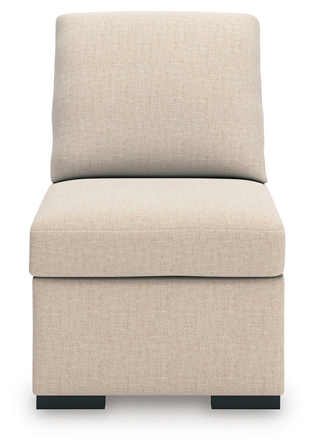 LadyMae Twill Armless Chair from Ashley - Luna Furniture