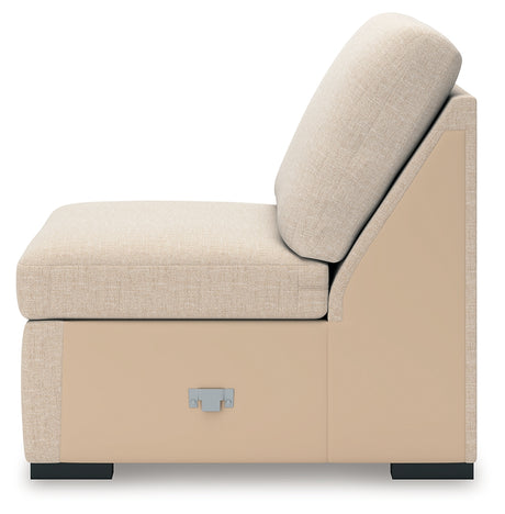 LadyMae Twill Armless Chair from Ashley - Luna Furniture