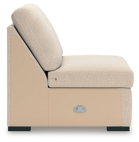 LadyMae Twill Armless Chair from Ashley - Luna Furniture