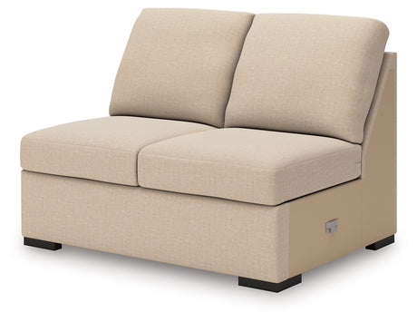 LadyMae Twill Armless Loveseat from Ashley - Luna Furniture